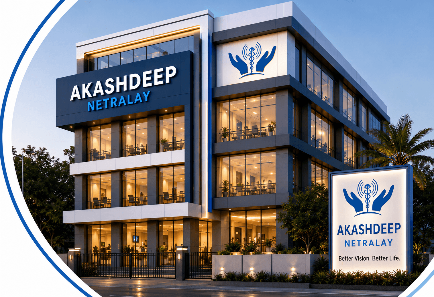 Expert ophthalmologist providing advanced keratoconus treatment using modern diagnostic technology at Akashdeep Netralay.