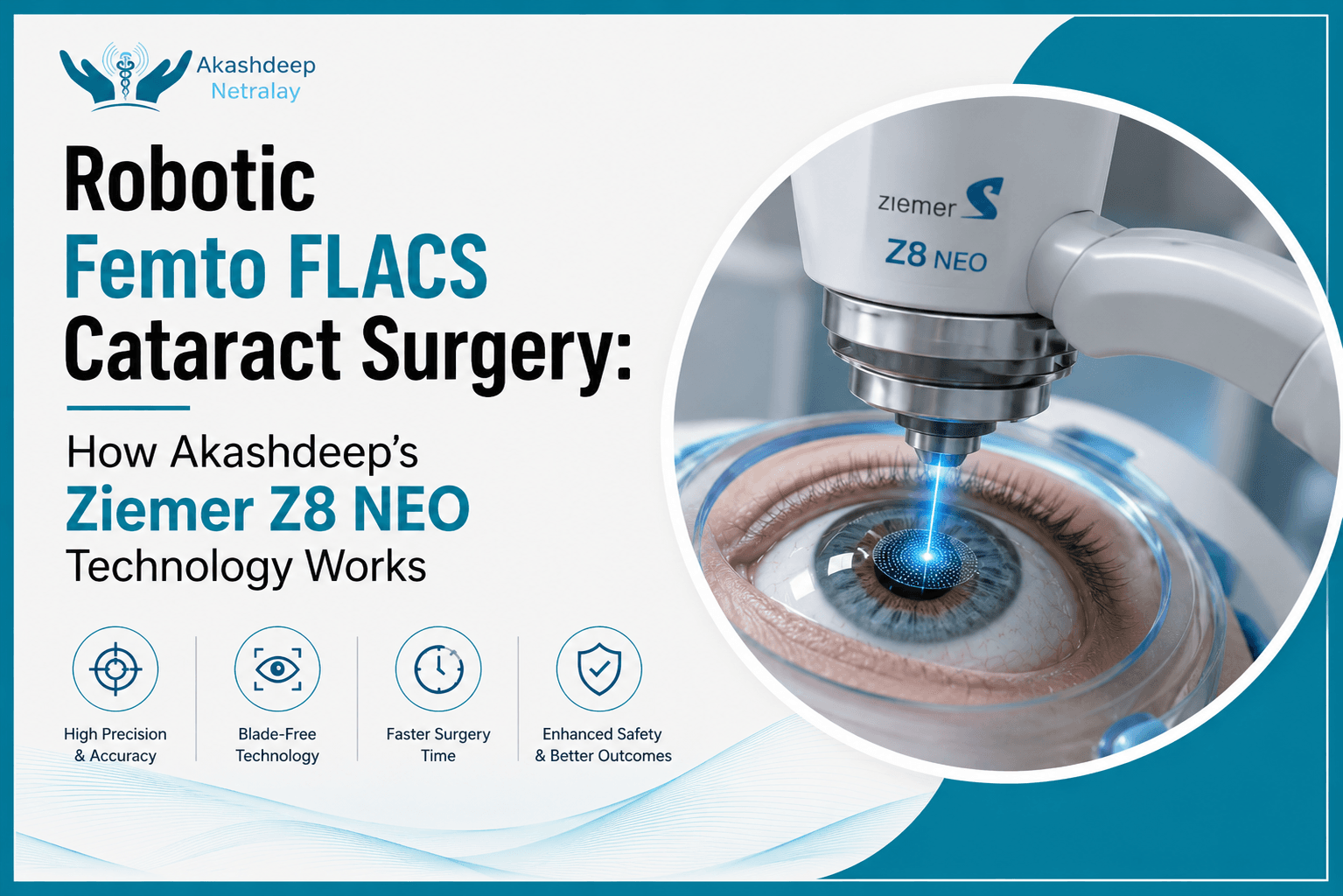 Advanced Ziemer Z8 NEO laser technology for robotic Femto FLACS cataract surgery