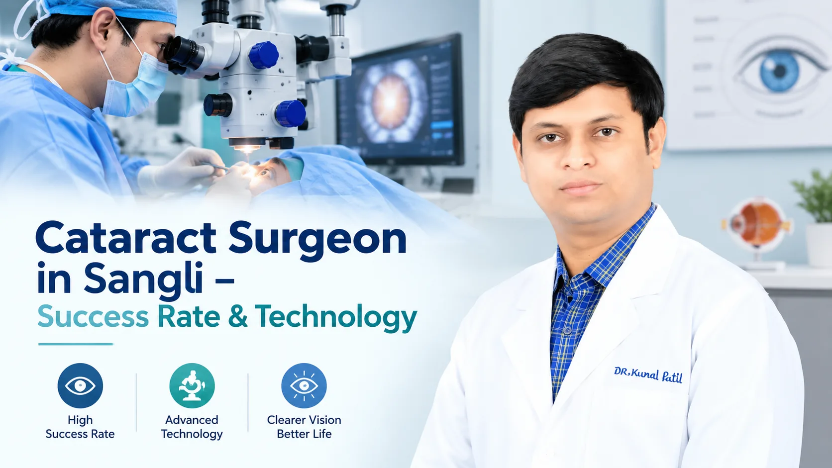 Cataract surgeon in Sangli using advanced technology for cataract surgery